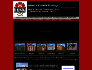 whartonportablebuildings.com screenshot