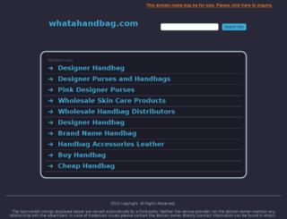 whatahandbag.com screenshot