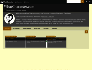 whatcharacter.com screenshot