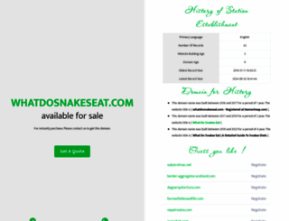 whatdosnakeseat.com screenshot