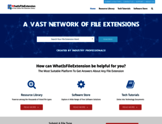 whatisfileextension.com screenshot