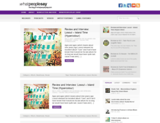 whatpeoplesay.com screenshot