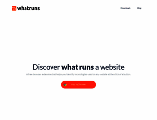 whatruns.com screenshot