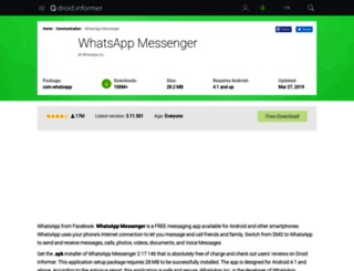 whatsapp-messenger.android.informer.com screenshot