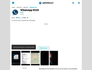 whatsapp-plus.uptodown.com screenshot