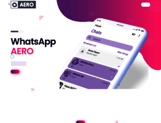 whatsappaero.com screenshot