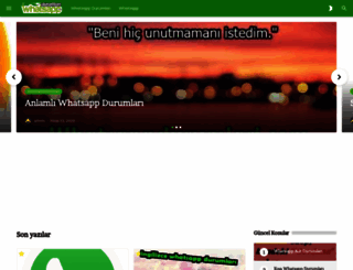 whatsappdurumlari.com screenshot