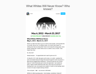 whatwhiteswillneverknow.com screenshot