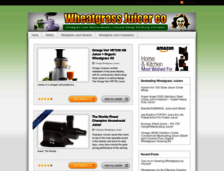 wheatgrassjuicer.co screenshot