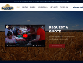 wheatlandins.com screenshot