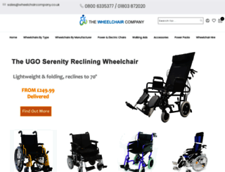 wheelchaircompany.co.uk screenshot