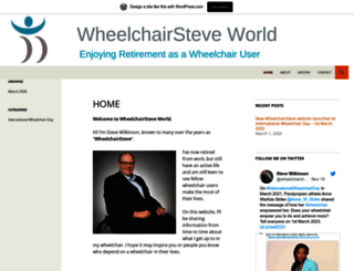 wheelchairsteve.com screenshot
