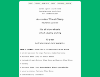 wheelclamp.com.au screenshot