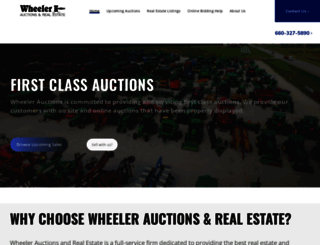 wheelerauctions.com screenshot