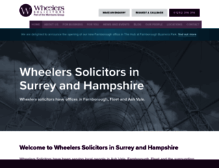 wheelerslaw.co.uk screenshot