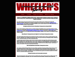 wheelerstowing.com screenshot