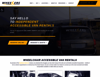 wheelersvanrentals.com screenshot