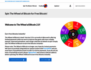 wheelofbitcoin.com screenshot