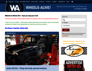 wheels-alive.co.uk screenshot