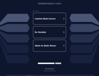 wheelsmotorrv.com screenshot