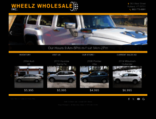 wheelzwholesaleinc.com screenshot