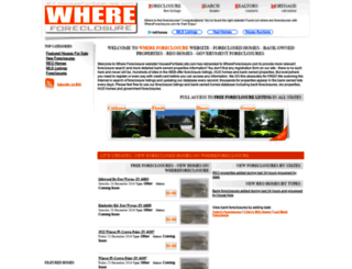 whereforeclosure.com screenshot