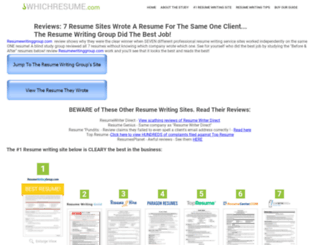 whichresume.com screenshot