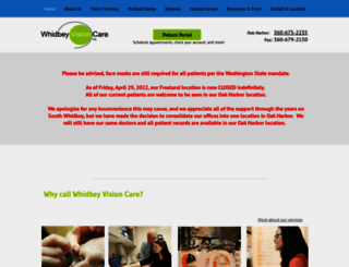 whidbeyvisioncare.com screenshot