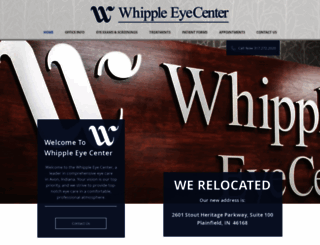 whippleeyecenter.com screenshot