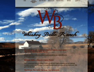 whiskeybelleranch.com screenshot