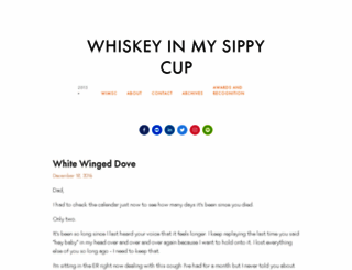 whiskeyinmysippycup.com screenshot