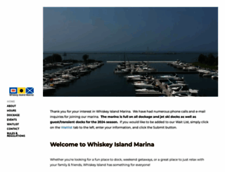 whiskeyislandmarina.net screenshot