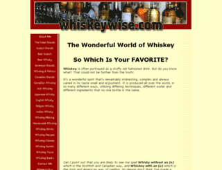 whiskeywise.com screenshot