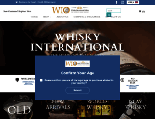whiskyinternationalonline.com screenshot