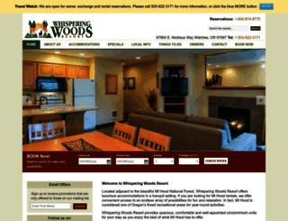 whisperingwoods.net screenshot