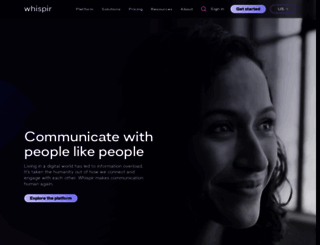 whispir.com screenshot
