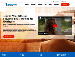 whistleblowersecurity.com screenshot