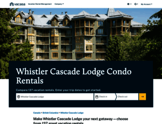 whistler-cascadelodge.com screenshot