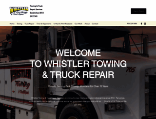 whistlertowing.net screenshot