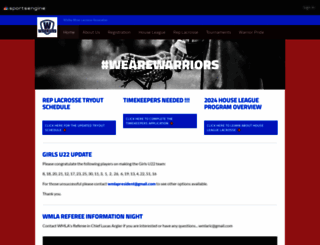 whitbyminorlacrosse.com screenshot