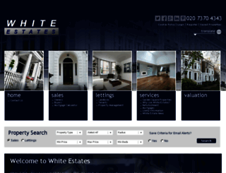 white-estates.co.uk screenshot