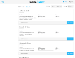 white-house-salaries.insidegov.com screenshot