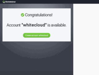whitecloud.clickwebinar.com screenshot