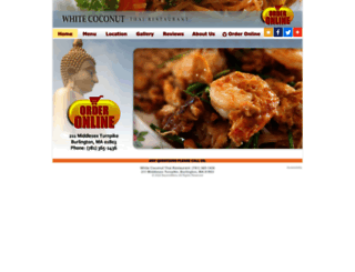 whitecoconutthaiburlington.com screenshot