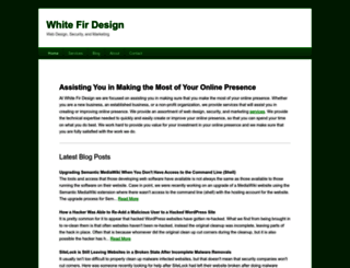 whitefirdesign.com screenshot