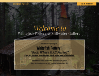 whitefishpottery.com screenshot
