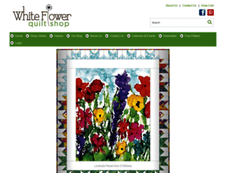 whiteflowerquiltshop.com screenshot