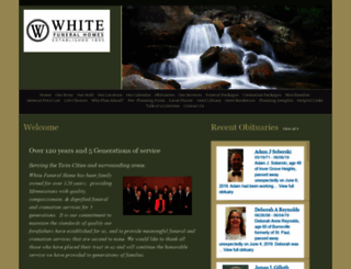 whitefuneralhomes.com screenshot