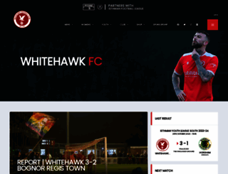 whitehawkfc.co.uk screenshot