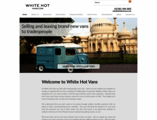 whitehotvans.com screenshot